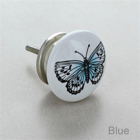 butterfly cabinet knobs|ceramic butterfly knobs.